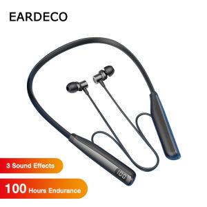 EARDECO 3 Sound Effects Wireless Headphones Neckband Bluetooth Sport Earphones Stereo Headphone Bass Earbuds 100 Hours Endurance