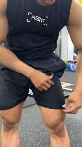 Quần Đùi Short Thể Thao Ngắn 2 Lớp Tập Gym Nam KSM Store Túi Zip Viền Bầu Phù Hợp Chạy Bộ Bơi Q264