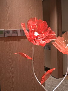 Artificial Organza Flower Wedding Road Guide Flower With Stem And Base Party Decor Photography Props