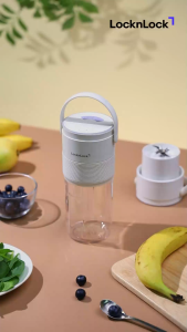 Máy xay sinh tố cầm tay LocknLock Vacuum portable blender EJJ346IVY dung tích 475ml - Màu ngà
