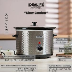 IDEALIFE - Slow cooker (5.0 litre) IL-350