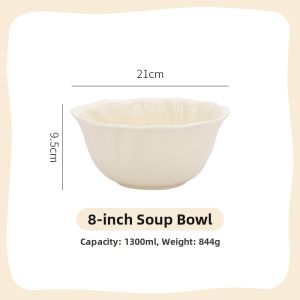 Cream Style Luxury Bowls and Plates for New Home