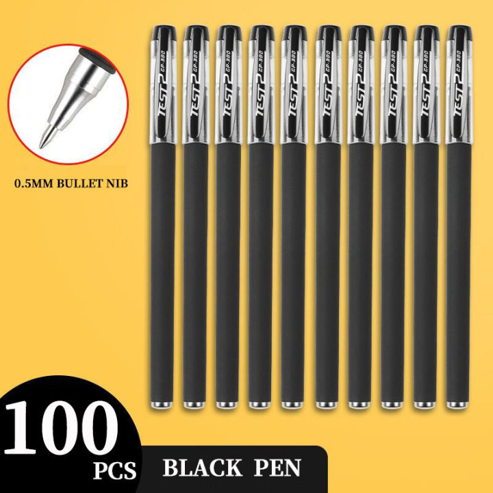 Black Frosted Gel Pen Carbon Pen Signature Pen Red And Blue Student