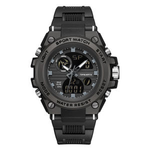 TIMEARTX Luminous Pointer Digital Clock Alarm ABS Material Case Mens Fashion Outdoor Waterproof LED Electronic Sports Watch
