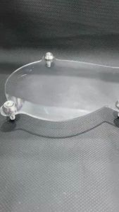 COVER CVT YAMAHA NMAX OLD - AKRILIK HIGH QUALITY TEBAL 3MM BENING ICE BLUE INCLUDE BAUT