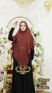 BISA COD Hijab Instan Syari Jumbo Pet Antem Kode AHAMA Bahan Kringkel Premium by Ory AjeZas Collect