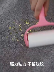ลูกกลิ้งขนเหนียว ลูกกลิ้งทำความสะอาด สามารถเปลี่ยนลูกกลิ้ง ลูกกลิ้งขนแมว ลูกกลิ้งขนเหนียว ม้วนเทป ฉีกขาดหลังจากใช้แล้ว กำจัดขนเหนียวและฝุ่นละอองจากเสื้อผ้า กำจัดขนแมวและสุนัข