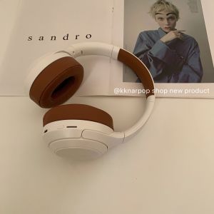 Kknar Retro White Brown ~ Headset Bluetooth Headset Long Endurance Trendy Wear and Take Photos Wireless Headset Ins Style