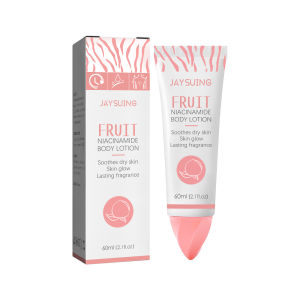 Jaysuing Fruit Niacinamide Body Lotion Soothes Dry Skin Glow Lasting Fragrance Whitening Moisturizing Lightening Melanin Dark Spots Dilute Odors Knee Ankle Corner Armpit Nourishing And Smoothing The Skin Body Lotion 60ml