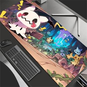 Bandai | Mouse Pad Kawaii Gaming Accessories ESports Notbook Computer Speed Mini Pc Gamer Keyboard Desk Mat P-Pokemons Mimikyu Mousepad