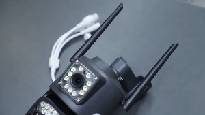 cctv 2 lensa kamera V380 pro outdoor 8MP night vision Voice Intercom Human detection motion tracking IP66 waterproof camera