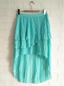 Attractive Casual Mid-Length A-Line Skirt for Women Spring Season Polyester Fabric Asymmetrical Hemline Versatile Style