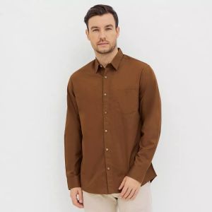 Kemeja Formal Pria Lengan Panjang Polos