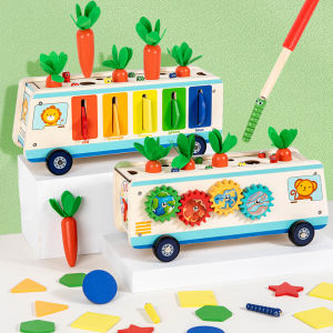 Multifunctional Classification Car Magnetic Desktop Game for Boys And Girls Kindergarten Toy Blocks Educational Playset for Ages 2-6