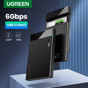 Hộp đựng ổ cứng UGREEN 2.5 Bộ chuyển đổi SATA sang USB 3.0 Vỏ bọc ổ cứng cho ổ cứng SSD Hộp HDD Loại C 3.1 Vỏ HD Vỏ ngoài ổ cứng HDD