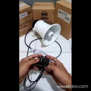 klakson motor mobil 12 suara low frequensy aux mic volume 60 watt