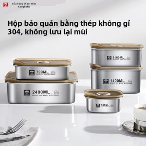 KBH | Food-grade Stainless Steel Airtight Refrigerator Preservation Box