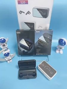 Xiaomi iOS 2000mAh หูฟังบลูทูธ S20 TWS พร้อมไมโครโฟน กันน้ํา สําหรับเกมกีฬาลดเสียงรบกวนแบบไร้สาย