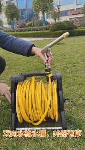 Water pipe storage car garden hose coil pipe rack stacking and finishing PVC up to 35m