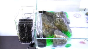 KAMJE Mini Hanging Filter Aquarium 250 L/H Saringan Air Gantung Akuarium Ikan Hias Hemat Listrik KAJ7167