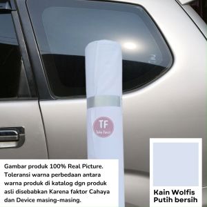 Kain Wolfis Putih Grade A Premium Tebal Exclusive Bahan untuk Gamis dan Hijab
