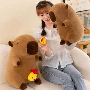 Gấu bông Capybara Gà Kéo Thú bông Chuột Lang Béo Balo Rùa Nước Mũi Lông Mịn Hot Trend