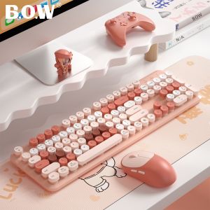 B.O.W | Dual Mode Wireless Bluetooth Keyboard and Mouse Set For Women