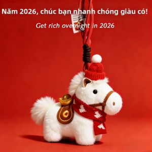JIFANPAUL | Lucky Fortune Horse Plush Ornament