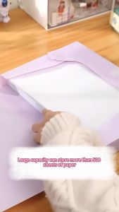 File Case Long File Box Long Folder Organizer Bond Paper Organizer Document Box Foldable File Organizer 23.5X35.5CM