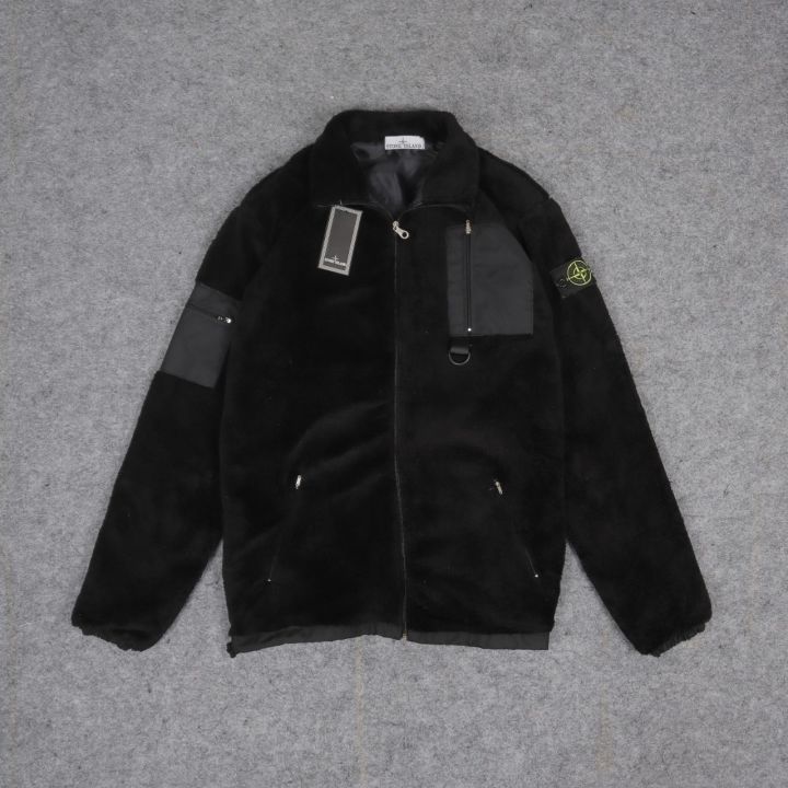 Stone island hot sale sherpa jacket