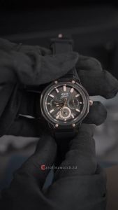 Jam Tangan Wanita Expedition Multifunction EXP EX 6859 BFRRGBA Black Dial & Black Rubber Strap