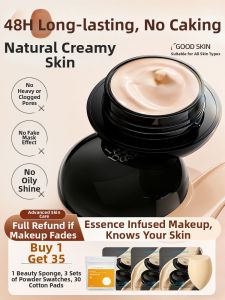Lucenbase | Concealing Long-lasting Waterproof Suitable for Oily and Dry Skin Moisturizing Foundation