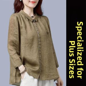 HUAXUNRAN | Fashionable Turn-down Collar Loose Casual Shirt for Women