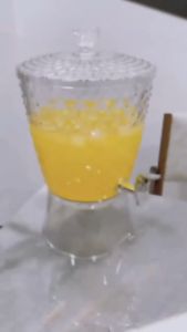 LAVA Tamu Water Dispenser 7.6 Liters 【DMD76-25】/Transparent Crystal Raya Drink Dispenser With Pipe & Lid/Water Container/Beverage Cooler/Balang Air/Bekas Tong Air Minuman/Water Fruit Juice Lemonade Dispenser/BPA FREE Water Jug