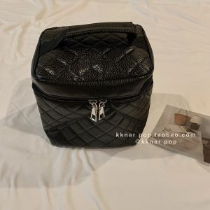 Patent Leather Satchel Cosmetic Bag Portable Straight Version Large Capacity Fashion Simple Travel PU Leather Toiletry Bag New Arrival