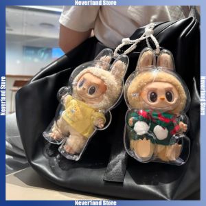For Labubu 1 2 3 4 Transparent Protective Cover Stuffed Toys Cover Plush Doll Display Bag Mini Portable Storage Box Dust Case