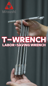 Mitsushi 5pcs T Wrench Socket Wrench Set Long Labor-saving Wrench Auto Maintenance Tool Extended Hexagonal T Socket Spanner 8/10/12/13/14mm