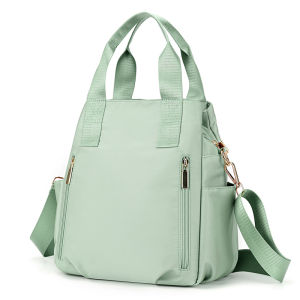 2025 New Fashion Oxford Cloth Nylon Womens Crossbody Travel Leisure Handbag Soft Zipper Closure City Simple Style Shoulder Bag