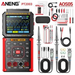 ANENG | ANENG AOS05 3‑in‑1 Oscilloscope Multimeter Signal Generator Dual‑Channel 50MHz Bandwidth True‑RMS 25000 Counts for Electronic