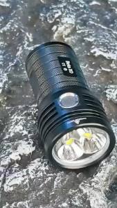 Kensun | Powerful 3*XHP90 LED Flashlight High Lumen USB Rechargeable Tactical Torch Safety Lock Hand Lantern For Camping Hiking Fishing