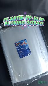 Plastik PP Klip 30x40 Tebal 50 Micron Kemasan Snack BluKing Zip Lock Zipper 30 x 40 Bungkus Keripik Kacang Cemilan Basreng