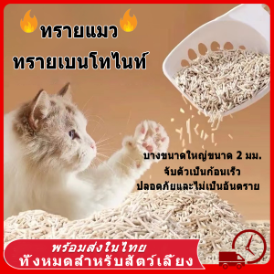 ทรายแมว 4.8KG เบนโทไนท์ทรายแมว ทรายเต้าหู้ออร์แกนิค ผลิตจากกากถั่วเหลืองธรรมชาติ ทรายแมว จับตัวเป็นก้อนเร็ว Cat Litter 6L 15L ทราย แมว