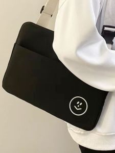 Ins Shockproof Dustproof Tablet Case Compatible with  10 12 9 Mini6 Pro11 Cartoon Solid Color Portable Shoulder Crossbody Bag for Men And Women