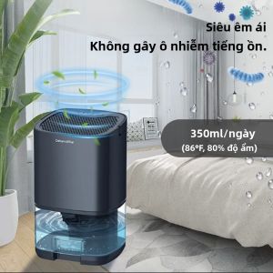 Máy Hút Ẩm Mini Di Động Cho Phòng Ngủ Gia Đình Văn Phòng Hút Ẩm Êm Ái Lọc Không Khí Máy Hút Ẩm Nhỏ Gọn Với Bình Chứa Nước <1L