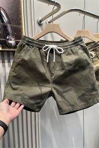New 2025 Camouflage Shorts Mens Casual Beachwear Red Color Summer Fashionable Versatile mid Waist Loose Fit Teenagers Daily Wear