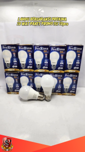 Bohlam LED 10 WATT Proxina Paket Isi 10pcs / Lampu LED Proxima Putih Cahaya Super Terang 10 WATT Original Proxima Isi 10 PCS