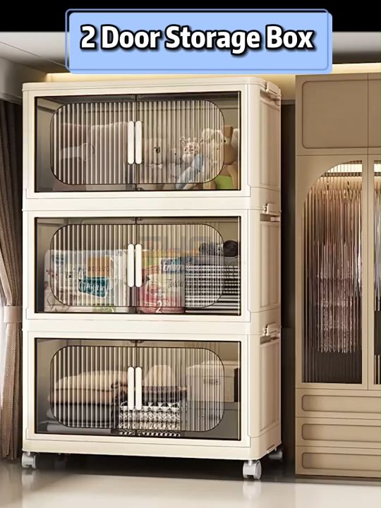 The 1 2 3 4 5 layers foldable storage cabinet multipurpose double