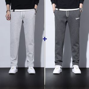 ROMON | กางเกงขายาวผู้ชายทรงหลวมขาตรงยืดหยุ่นใส่สบาย