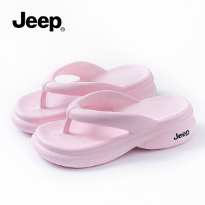 Jeep | Non-slip Thick Sole Womens Slip-on Wedge Flip-flops
