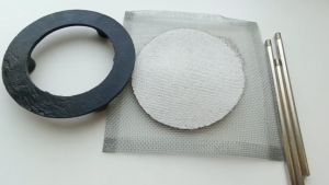 5psc Wire Gauze with Ceramic Center 12.5*12.55cm Chemistry Ceramic-Centered Wire Gauze Squares